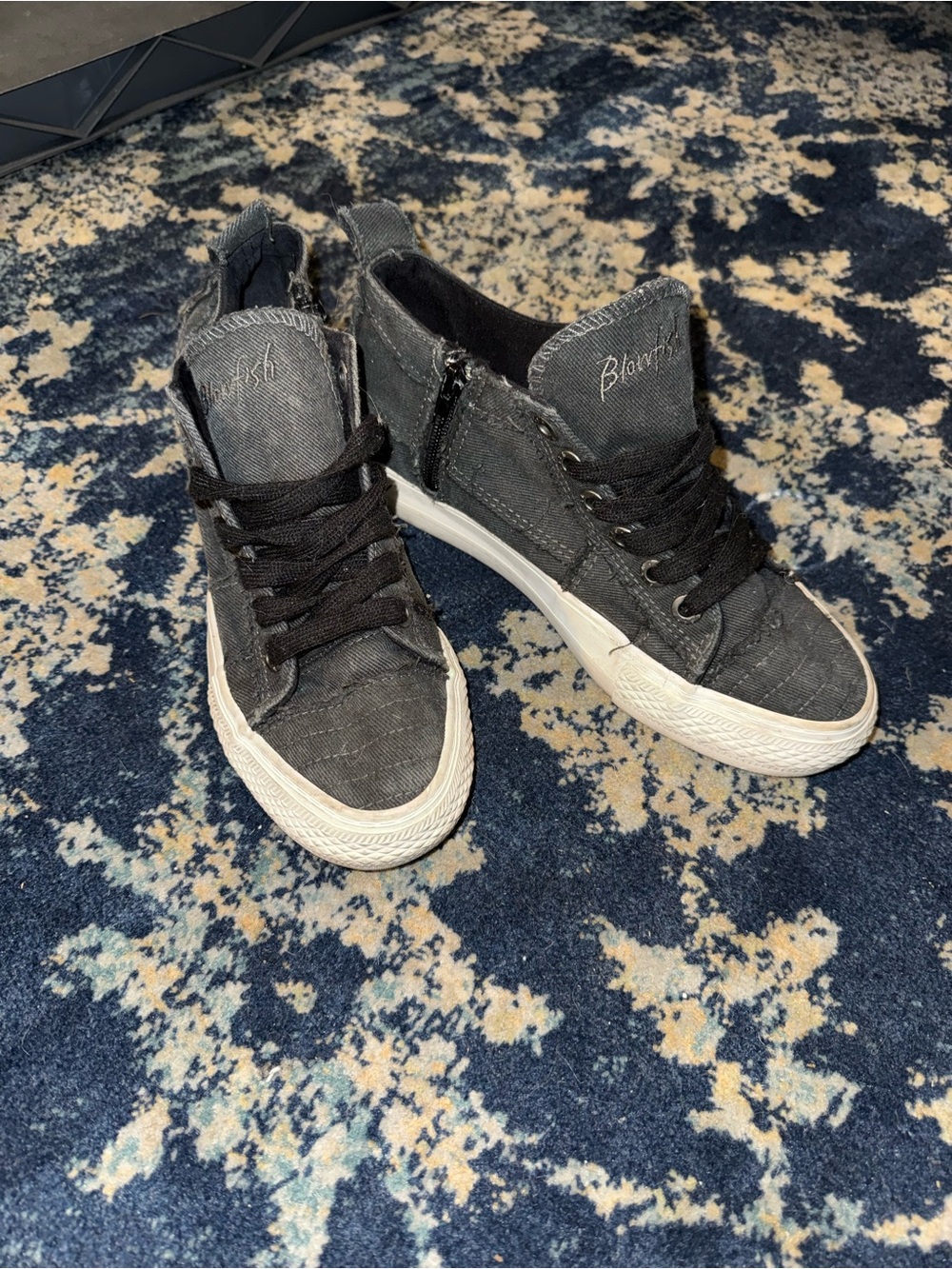 Black High-Top Sneakers